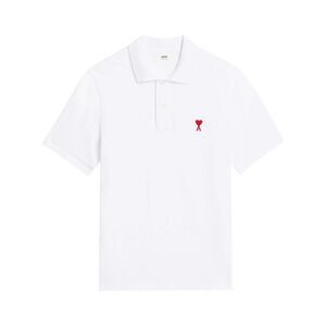 Ami Paris White Polo Shirts Men